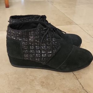TOMS Girls' Wedge Ankle Boots